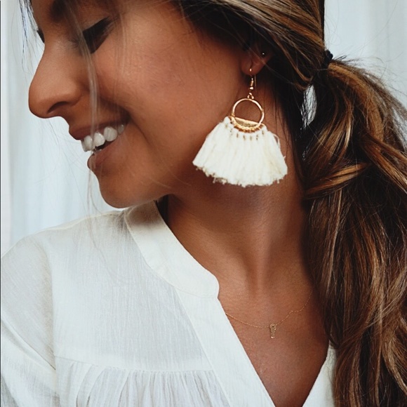 •Antigua Tassel Earrings• - Picture 2 of 6